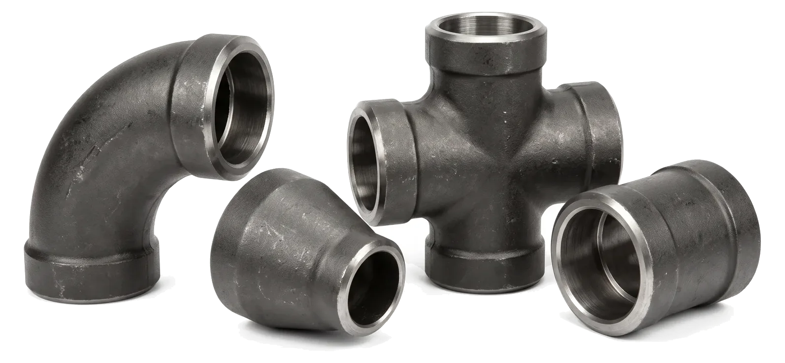 Forged socket weld and threaded pipe fittings